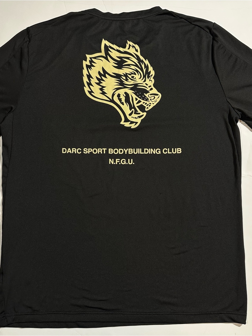 Darc Sport Black Dry Wolf Activewear Bodybuilding Gym Shirt Size L